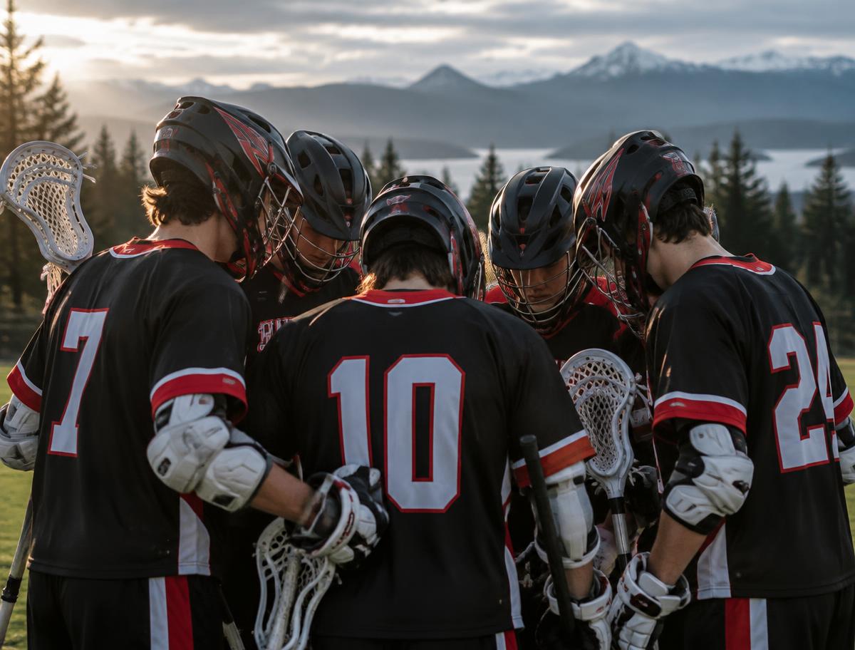Boys Lacrosse players